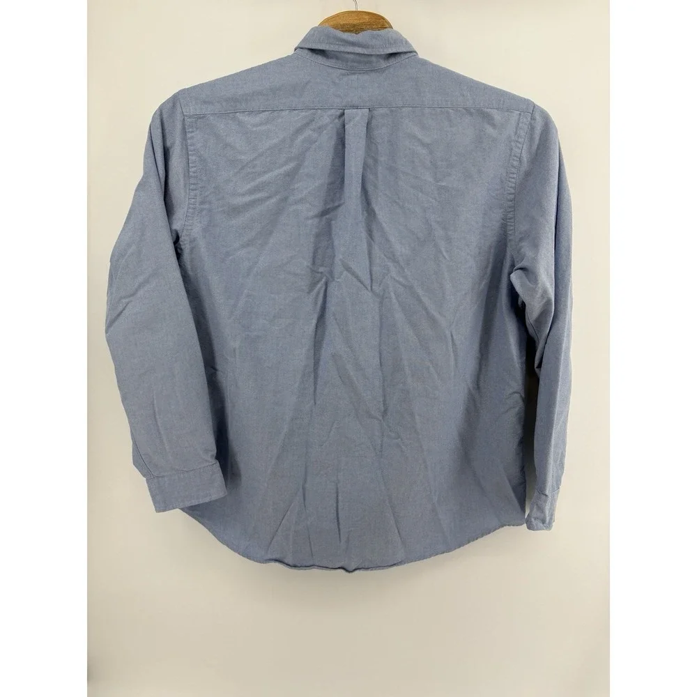 Polo Ralph Lauren Men's XXL Blue Oxford Flesh Pony Button Down Long Sleeve Shirt